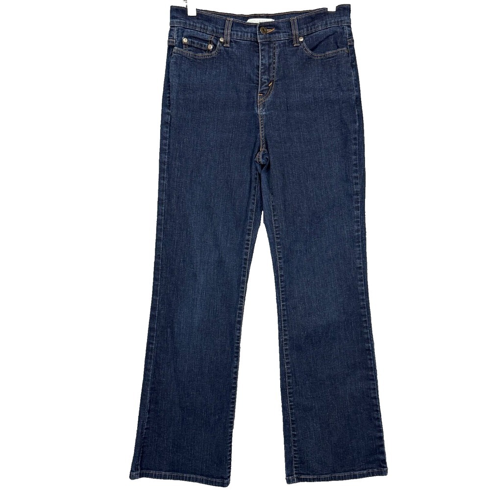 Levis Jeans Womens 10M Blue Boot Cut Perfectly‎ Slimming Dark Wash High Rise
